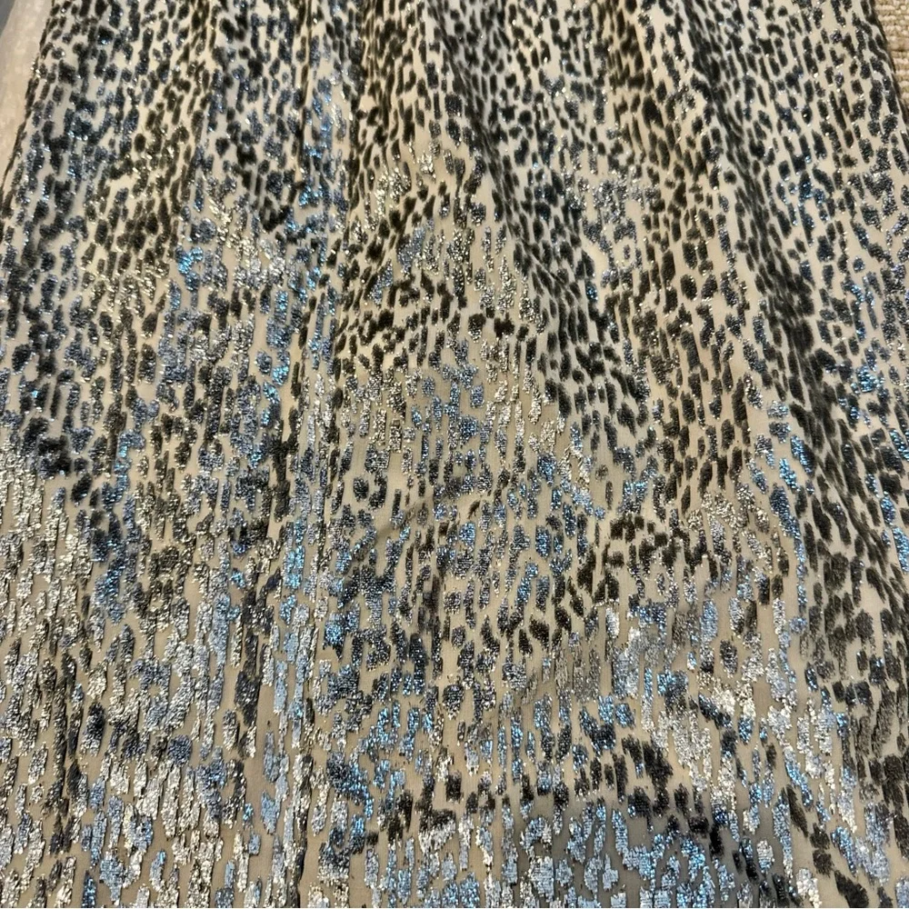 NWT Forte Forte Encanto Lurex Velvet Skirt Silver Estrella | Size 0 - Picture 9 of 9